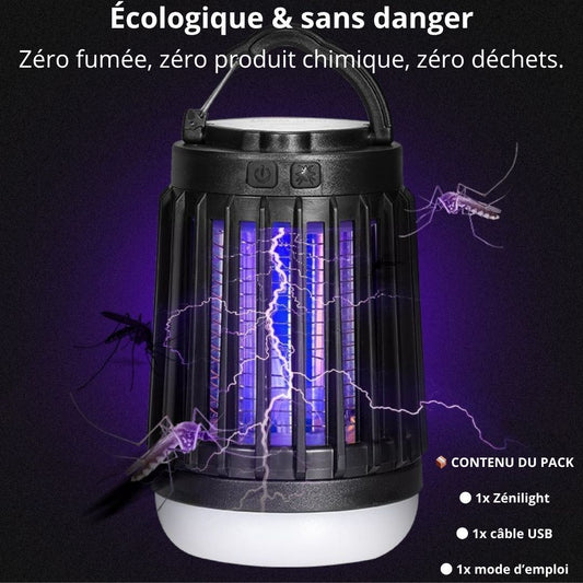 Zénilight - Lampe anti-moustique 2 en 1