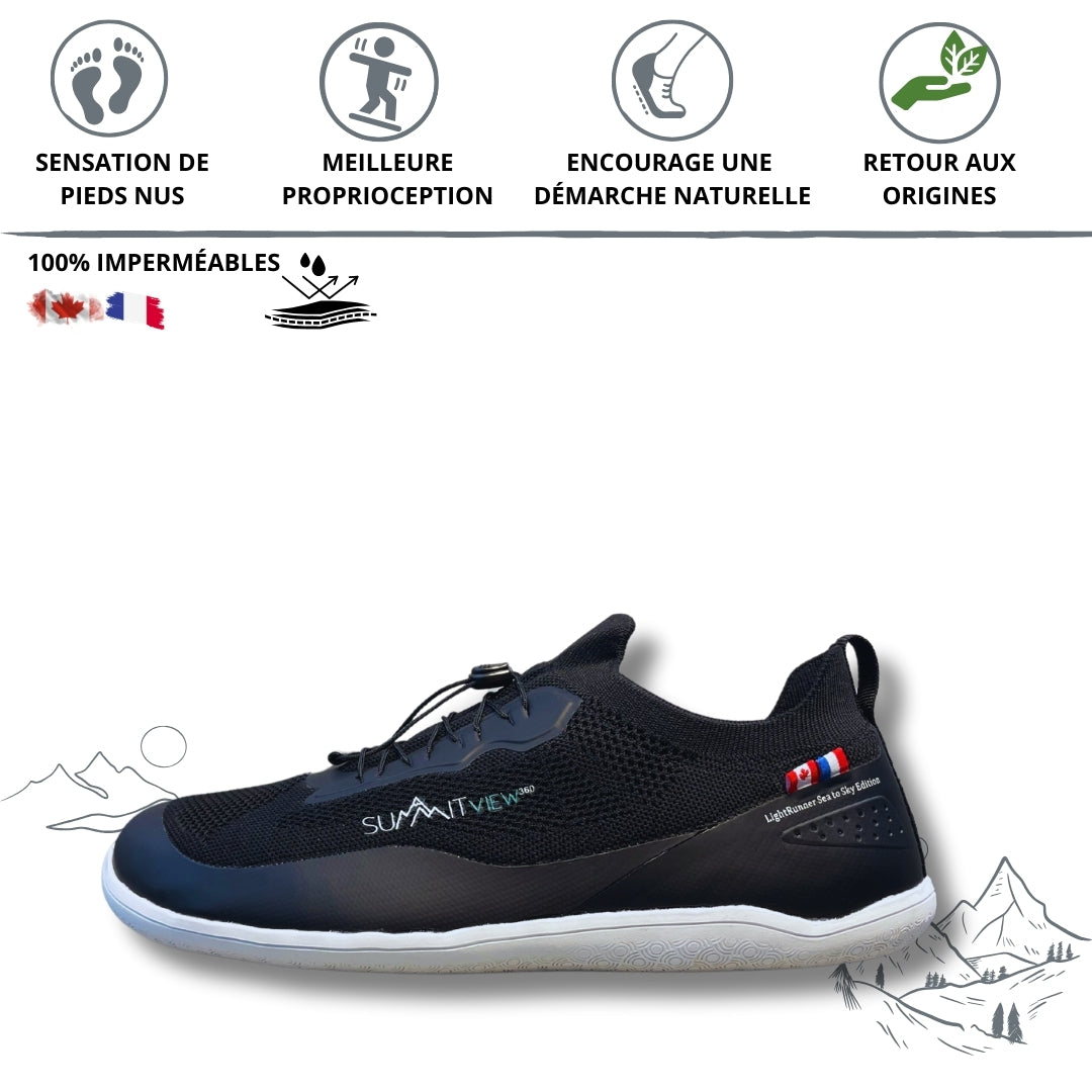 | LightRunner® sea to sky | Chaussures minimalistes unisexes 100% imperméables